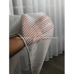 rendecioğlutekstil Tül Perde Armür Zühre Desen 3 Hiza Burgu 1 e 3 Sık Pİle 200 x 260 Ekru (kırık beyaz)