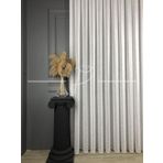 rendecioğlutekstil Tül Perde Simli Keten Işıltılı Tül Etek Kurşun Sarımlı (1 e 2.5 Normal Pile Sıklığı) 450 x 260 Ekru