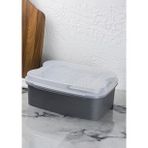 Rendeli Saklama Kabı - Masal Plastik Saklama Kabı - 4500 Ml, Gri