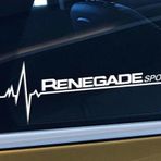 Renegade Yan Cam Sticker Oto Kapı Çıkartma Tuning oto 20 cm x 7 cm yazı 239