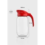 Renga Beluga 1000 ml Cam Sürahi 111028 Kırmızı - 1 lt