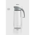 Renga Beluga 1500 ml Gravürlü Cam Sürahi 111021 Gri