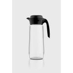 Renga Daisy 1500 ml Siyah Kapaklı Gravürlü Cam Sürahi 111023 - 1,5 lt