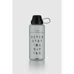 Renga Ege Yazı Desenli 1000 ml Tritan Sızdırmaz Koku Yapmaz Matara 912141 Siyah