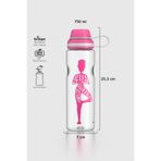 Renga Ege Yoga Desenli 750 ml Tritan Matara 912067 Fuşya