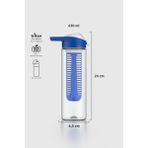 Renga Juno 630 ml Tritan Detoks Matara 911046 Mavi-Gri