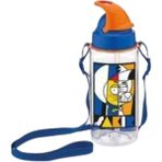 Renga Kral Şakir Desenli Pipetli Tritan Matara 500 ml Mavi