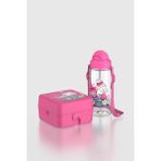 Renga Leya Kral Şakir Canan Desenli 1000 ml Çocuk Beslenme Kabı ve 500 ml Suluk Seti 222051 Pembe - 2'li