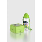 Renga Leya Kral Şakir Desenli 1000 ml Çocuk Beslenme Kabı ve 500 ml Suluk Seti 222051 Yeşil