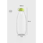 Renga Milky 1000 ml Cam Şişe 181009 Yeşil - 1 lt