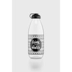 Renga Milky Desenli 1000 ml Cam Şişe 182058 Siyah