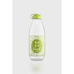 Renga Milky Desenli 1000 ml Cam Şişe 182058 Yeşil
