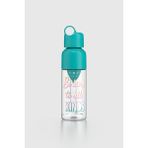 Renga Moon Desenli 600 ml Sıkacaklı Tritan Matara 912054 Turkuaz
