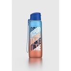 Renga Pera Çift Renk Yazı Desenli 820 ml Askılı Mat Tritan Matara 912134 Mavi-Turuncu