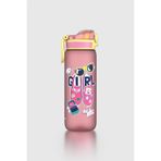 Renga Rybo-X Soft Touch Desenli 630 ml Tritan Sızdırmaz Koku Yapmaz Çocuk Matara 912162 Pembe