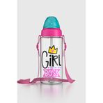 Renga Sonic Air Desenli 500 ml Askılı Pipetli Tritan Çocuk Matara 912058 Pembe-Mint