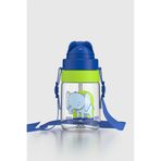 Renga Taffy Desenli 330 ml Askılı Pipetli Tritan Bebek Suluk 222056 Mavi