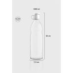 Renga Zen 1000 ml Cam Şişe 181001 Beyaz - 1 lt