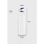 Renga Zen 1000 ml Cam Şişe 181001 Mavi - 1 lt
