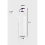Renga Zen 1000 ml Cam Şişe 181001 Mor - 1 lt