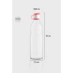 Renga Zen 1000 ml Cam Şişe 181001 Nar Çiçeği - Kırmızı - 1 lt