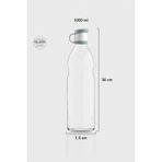 Renga Zen 1000 ml Cam Şişe 181001 Pastel Turkuaz - 1 lt