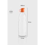 Renga Zen 1000 ml Cam Şişe 181001 Turuncu - 1 lt