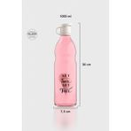 Renga Zen Let The Sea Set 1000 ml Cam Şişe 182050 Pembe-Bej - 1 lt