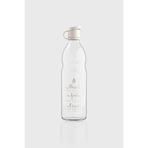Renga Zen Yazı Desenli 1000 ml Cam Şişe 182049 Bej