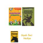 Rengarenk Dünyamız: Boyama Kitaplarım 3-4 Yaş + Dünyanın Merkezine Yolculuk + Siyah İnci Hediye