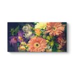 Rengarenk Gerbera Çiçekleri Tablosu 60 x 30