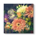 Rengarenk Gerbera Çiçekleri Tablosu 80 x 80