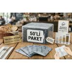 Renginex 6X12 Afiyet Olsun Baskılı Tek Kullanımlık Islak Mendil - 50'Li Paket
