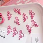 Renjie Shop C 10 Parça Pembe Flamingo Ayraç Planlayıcı Kağıt Klipsi Metal Malzeme Kitap Ayraçları Için Kırtasiye Okul Malzemeleri (Yurt Dışından) - Beyaz