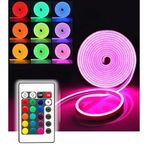 Renk Değiştiren 5 Metre Rgb Esnek Neon Şerit Led Işık Seti (16 Renk IR Kumandalı)