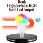 Renk Değiştiren Rgb LED Ampul 16 Renk Uzaktan Kumandalı 2025 Model - Renkli