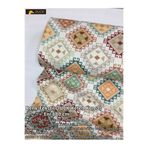 Renk Tekstil Kilim Etnik Desen DUCK Keten Kumaş - Döşeme - Perde - Minder - Çanta - Hobi