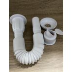 Renk Yapı Rüyası Çekvalfli Sifon Mufmatik ( Koku Önleyicii ) Körüklü Lavabo Sifonu Plastik Süzgeçli