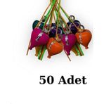 Renki Ağaç Topaç (50 Adet)