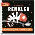 Renkler-İlk Kelimelerim Siyah Beyaz Kitaplar - Minikler İçin Yüksek Kontrastlı Kitaplar
