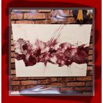 Renklerin Dansı: 70x50 cm Reçine Kaplama Pouring Teknik Akrilik Tablo