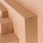 Renkli 2X2X100 cm Gürgen Ahşap Çıta Taslak Blok ve Kereste Seti - Seçenek 1 - Açık Bej