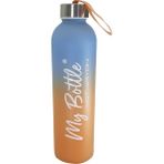 Renkli 750 ml Motivasyon Cam Su Matarası HK2707 - Turuncu