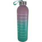 Renkli 750 ml Motivasyon Cam Su Matarası HK2707 - Yeşil