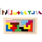 Renkli Ahşap Tangram Oyunu Beyin Teaser Bulmaca Oyuncaklar Bebek Okul Öncesi Yargılama Erken Eğitim
