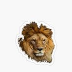 Renkli Aslan Araba Oto Sticker Yapıştırma Etiket 17cm A8