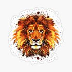 Renkli Aslan Araba Oto Sticker Yapıştırma Etiket 17cm D6