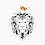 Renkli Aslan Araba Oto Sticker Yapıştırma Etiket 17cm R7