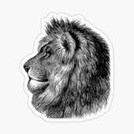 Renkli Aslan Araba Oto Sticker Yapıştırma Etiket 17cm R8