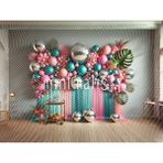 Renkli Balonlar Arka Plan 200X150CM, Stüdyo Fonu